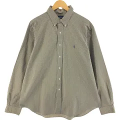 古着 ラルフローレン Ralph Lauren CLASSIC FIT 長袖 ボタンダウンチェックシャツ メンズXL相当/eaa515443