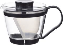 【数量限定】茶器 レンジのポット ティーポット 400ml 耐熱ガラス KT863-BK iwaki(イワキ)