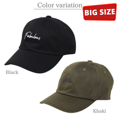 【大きい帽子　キャップ】fabulousキャップ　XLサイズ　 大きいサイズ　帽子　キャップ　 60cm 61cm 62cm 63cm 64cm 通年　オールシーズン　男女兼用　ユニセックス　メンズ　レディース