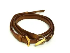 ■美品■ LOUIS VUITTON ルイヴィトン レザー バッグ用 ショルダーストラップ 肩掛け 斜め掛け レディース ブラウン系 FG1361