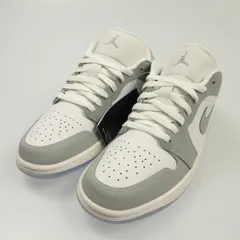 【姫路東店】 中古 NIKE | ナイキ スニーカー WMNS AIR JORDAN 1 LOW WHITE/WOLF GREY-ALUMINUM DC0774-105 2024S/S グレー 27cm 【126】