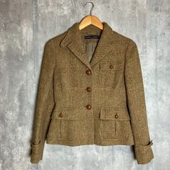 ラルフローレン テーラードジャケット ツイード アルパカ混 エルボーパッチ ラルフローレン テーラードジャケット ツイード アルパカ混