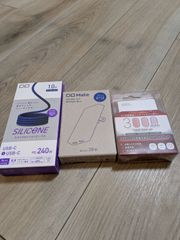 CIO Mate Charger003 ミッドナイトブルー スパイラルシリコンケーブル ミッドナイトブルー ヨドバシ AC機能付きモバイルバッテリー 3点セット