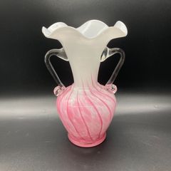 ★ KAMEI GLASS フラワー ピンク 花瓶 フラワーベース 花びら かびん ★
