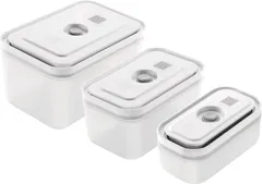 ZWILLING ツヴィリング 「 フレッシュ & セーブ 真空プラスチックコンテナ 3サイズセット 」 密閉 保存容器 【日本正規販売品】 Fresh Save 36804-003