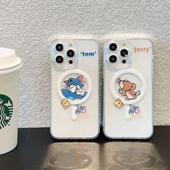 トムとジェリー スマホケース magsafe ケース iPhone16ケース ファッション iPhone15ケース iPhone14ケース iPhone13ケース iPhone12ケース 多機種対応 2タイプ選択