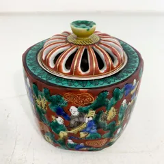 青木木米　聾米造　赤絵　花文瓶　C　R3880 2025年最新】木米 青木の人気アイテム - メルカリ