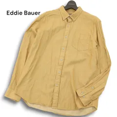 Eddie Bauer エディーバウアー 通年 細畝 コーデュロイ★ 長袖 ボタンダウン シャツ Sz.M メンズ アウトドア