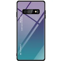Galaxy S10 ケース SC-03L SCV41 ギャラクシーs10 グラデーション ハイブリット ケース 【Color】 パープル・ブルーのサムネイル