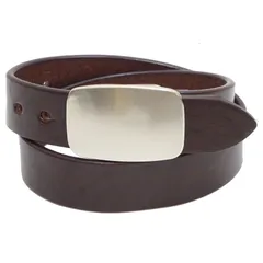 バーンズ アウトフィッターズ ベルト BARNS 栃木レザー トップ式バックル 38mm幅 5mm厚 本革ベルト LE-4166 チョコ 