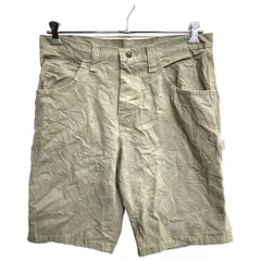 Wrangler ワーク ショートパンツ W34 ラングラー ペインターパンツ ブラウンベージュ コットン メキシコ製 古着卸 アメリカ仕入 2406-698