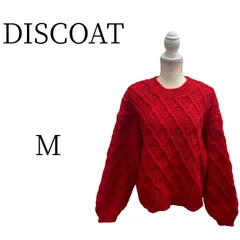 ★新品 DISCOAT ディスコート 赤 ニット・セーター M