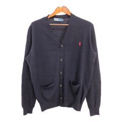 Polo by Ralph Lauren ポロ ラルフローレン カーディガン ワンポイントロゴ ネイビー (メンズ L) 中古 古着 R3326