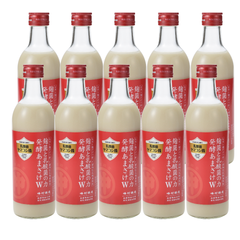 【送料弊社負担】麹菌と乳酸菌の力 発酵あまざけW500mlx10本セット