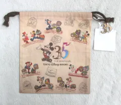 東京ディズニーリゾート 巾着 TDR35周年 Happiest Celebration ミッキー/オープン&35周年 It all started in 1983 35周年
