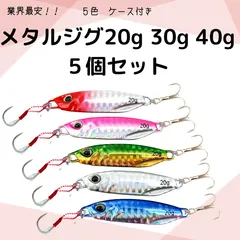 メタルジグ セット ５個 20g 30g 40g ケース付き