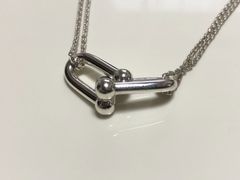 【管理番号148】 TIFFANY＆Co. ティファニー ハードウェア ラージ ダブルリンク ネックレス  SV925 シルバー925 全長48㎝
