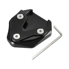 X AUTOHAUX Hondaに対応 CB1300 2020-2023用 1セットのオートバイキックスタンド延長エンラージャーパッドサイドスタンドサポートプレート ブラ ック