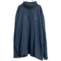 Columbia ニットジャケット プルオーバー 4XL ネイビー コロンビア ハーフジップ ビッグサイズ アウトドア 古着卸 アメリカ仕入 a611-5338