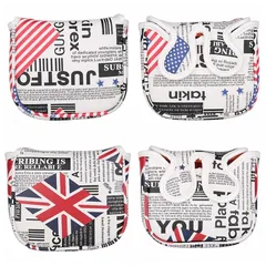 ゴルフパターカバー センターシャフト用 磁石式 オデッセイ２ボール テーラーメイド スパイダーパター 単品 アメリカ イギリス 1点