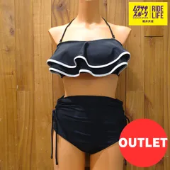 ★アウトレット50％OFF★BEACH QUEEN　ビーチクイーン　ダブルフリルブラビキニ　（ブラック）　393060　【ムラスポ公式】のサムネイル