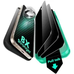 【3秒で完成・50kg耐衝撃】ESRiPhone16ガラスフィルムiPhone15ガラスフィルム覗き見防止見スクリーン保護フィルムいphone16用3枚入りiphone16/15対応気泡無しホコリフリー強化ガラス