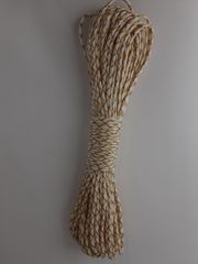 【アウトレット品】パラコード　4mm×30m　 白×ゴールド