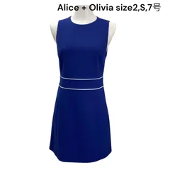 アリス アンド オリビア Alice + Olivia ワンピース 膝丈 ノースリーブ 2、S、7号 レディース S5S534