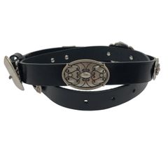 LEFIJE レフィエ 24SS ミックス コンチョ ベルト  ブラック -