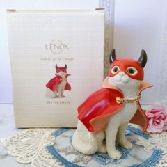 大きなサイズ レノックス ジュエリー 小悪魔猫 陶器 置物 24K デビル