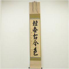 美品 掛け軸 大徳寺 矢野一甫作 「心静楽長年」共箱 禅語 茶掛け 年中