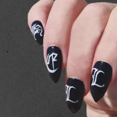 ネイルシール 2種 まとめ売り 梵字アルファベット イニシャル シール ステッカ