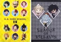 【中古】クリアファイル ちびキャラヒーロー＆ちびキャラ敵＜ヴィラン＞ A4クリアファイルセット(2枚組) 「僕のヒーローアカデミア マイ・ヒーロー・ミュージアム～少年たちの軌跡をたどれ～」