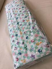 ◆ 生地まるっと1本買い! ◆ 鬼滅の刃　ガーゼ　パステル市松　ライム　生地　マスク　ベビー　和柄　文様　市松　コットン100%