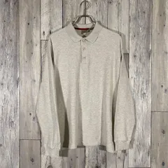 L.L.BEAN エルエルビーン ワッフル生地 サーマル 長袖 ポロシャツ L