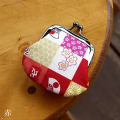 お賽銭用がま口/柴犬市松(赤) 財布 コインケース 小銭入れ