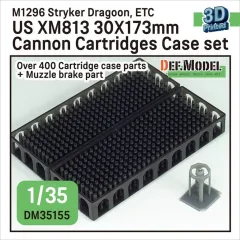【新品】プラモデル 1/35 現用 アメリカ XM813ブッシュマスターII 30mm機関砲30x173mm弾 空薬莢セット マズルブレーキ付(400個入) ディティールアップパーツ [DM35155]