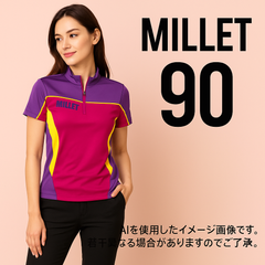 SS0080【送料無料】★新品未使用★ MILLET ミレー アウトドア 半袖ポロシャツ レッド サイズ90 登山 アウトドア スポーツ ブランド 74090