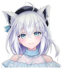 【中古】アクリルスタンド・アクリルパネル 白上フブキ(デート服衣装) ビッグフェイスアクリルスタンドA 「バーチャルYouTuber ホロライブ×ローソン」 Loppi・HMV＆BOOKS online限定