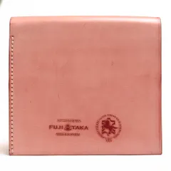 フジタカ／FUJITAKA 財布 ウォレット メンズ 男性 男性用 レザー 革 本革 ピンク  660614 Quartz クォーツ 純札 二つ折り財布 カード段4 小銭入れなし 札入れ 二つ折り