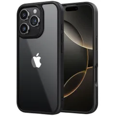 【迅速発送】NIMASO iPhone16Pro用ケース クリア 黄変防止 耐衝撃 米軍MIL規格 SGS認証 PC背面 いPhone16Pro対応 傷つけ防止 超薄型 軽量 ワイヤレス充電対応 ストラップホール付き アイフォン16プロ対応 （6.3インチ）ス