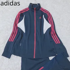 アディダス　ジャージ　トラックジャケット　セットアップ　ネイビー　ポケット　スポーツ　ランニング　アウトドア