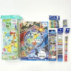 ポケモン [7点セットB ] 新品未使用 キャプテンピカチュウ 入学準備 筆箱 赤鉛筆 かきかた鉛筆 消しゴム キャップ 下敷き