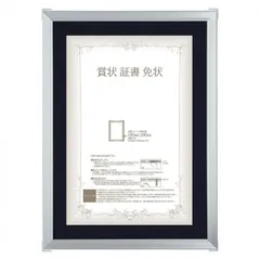 A.P.J. Eフレーム(賞状サイズ) OA賞状額A3(270×390mm)　シルバー・1000008575