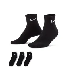 【正規品取扱店･新品】NIKE 靴下 メンズ レディース エブリデイ クッションド トレーニング アンクル ソックス (3足) SX7667 ナイキ オーガニックコットン 3足セット