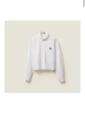 セリーヌ　クロップドシャツ ポプリンストライプシャツ2C837937S セリーヌ クロップドシャツ ポプリンストライプシャツ2C837937S