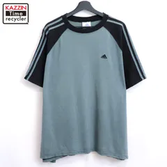 00s adidas ラグラン 半袖Ｔシャツ メンズ 表記XLサイズ