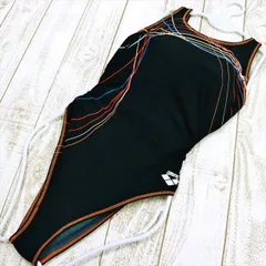 SE2-Y85☆arenaアリーナ競泳水着 2XL 大きいサイズぽっちゃりふくよか 細ライン スタイリッシュ 黒白オレンジ青 オープンバック レディース 練習用水着 フィットネスジムプール ワンピース■
