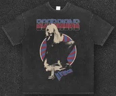 スコーピオンズ 1984年ワールドツアー Tシャツ Mサイズ ブラック SCORPIONS】ロックTシャツ メンズ バンドTシャツ メンズ