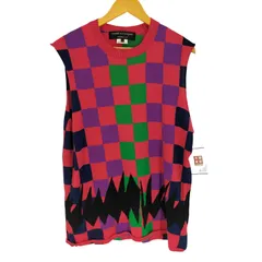 コムデギャルソンオムプリュス COMME des GARCONS HOMME PLUS 23SS ANOTHER KIND OF PUNK アナザーカインドパンク期 インターシャ ニット トップ AD2022 メンズ JPN：L 